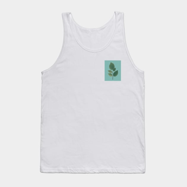 Alder Leaf Elegance Tank Top by 026PrintableArt